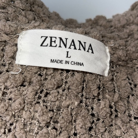 Zenana Popcorn Button Up Cardigan with Pockets - Picture 5 of 5